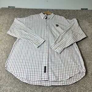 Crable Sportswear Mens L Plaid Button Down Long‎ Sleeve Shirt Indiana Hoosiers